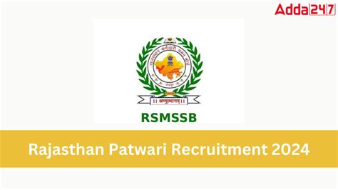 Rajasthan Patwari 2024 Result: Check rank and merit list Here.